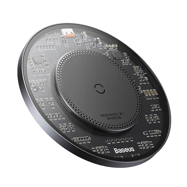 Baseus Wireless Charger BS-W530 PD 15W with Type-C cable PD 24W, 1m, Black (CCJJ050001)