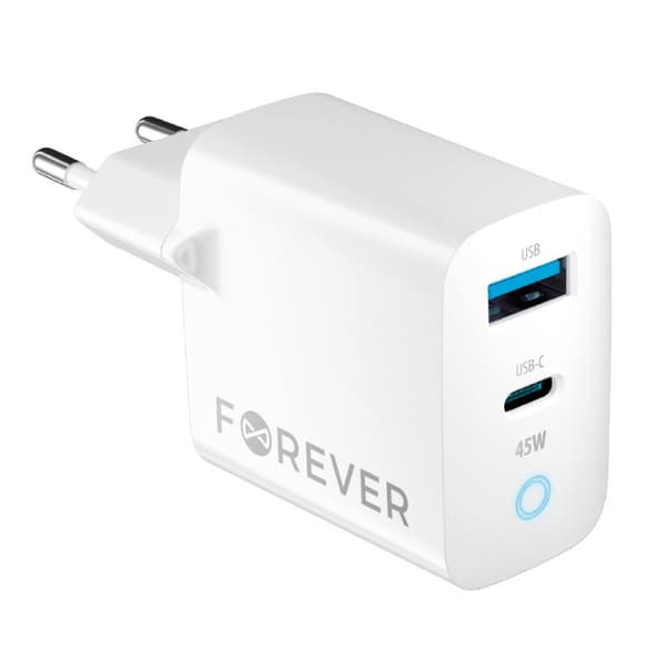 Forever TC-06 GaN Charger PD / QC / 1x USB-C / 1x USB / 45W