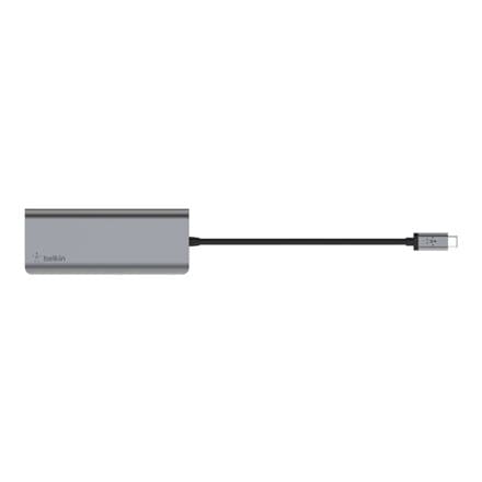 Belkin AVC008BTSGY laptop dock/port replicator USB 3.2 Gen 1 (3.1 Gen 1) Type-C Black, Grey