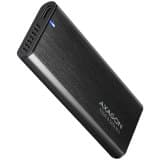 Axagon External USB-C 3.2 Gen 2 metal box for M.2 NVMe & SATA SSD disks. Screwless. Sort
