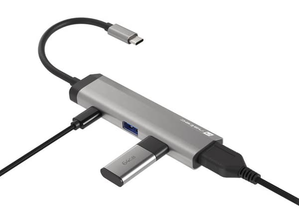 NATEC Fowler Slim Wired USB 3.2 Gen 1 (3.1 Gen 1) Type-C Black, Chrome