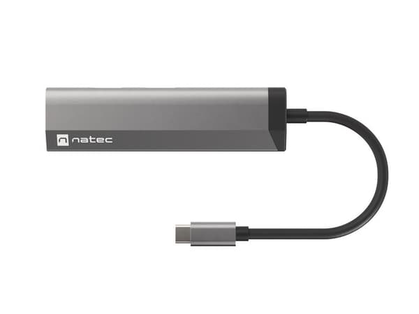 NATEC Fowler Slim Wired USB 3.2 Gen 1 (3.1 Gen 1) Type-C Black, Chrome