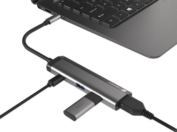 NATEC Fowler Slim Wired USB 3.2 Gen 1 (3.1 Gen 1) Type-C Black, Chrome