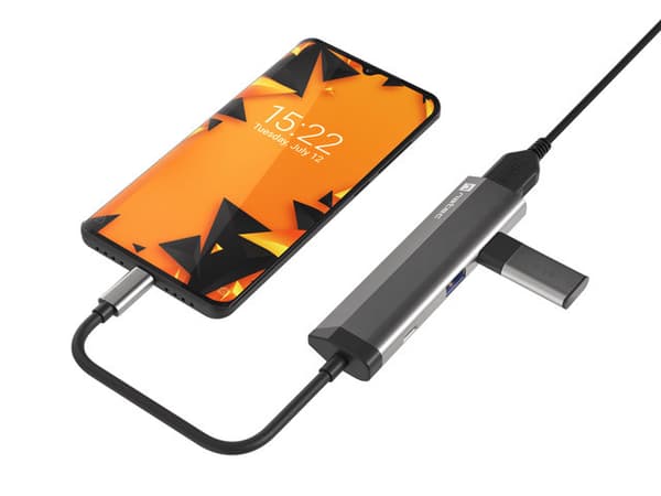 NATEC Fowler Slim Wired USB 3.2 Gen 1 (3.1 Gen 1) Type-C Black, Chrome