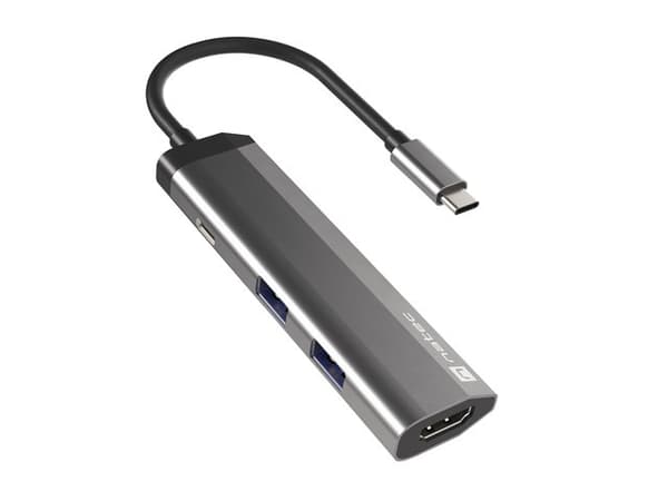NATEC Fowler Slim Wired USB 3.2 Gen 1 (3.1 Gen 1) Type-C Black, Chrome
