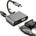 Miniatyrbillede 2 af 3: RoGer USB-C Multimedia Adapter HDMI 4K@30Hz / VGA 1080p / USB 3.0 / USB-C PD