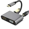 Miniatyrbillede 1 af 3: RoGer USB-C Multimedia Adapter HDMI 4K@30Hz / VGA 1080p / USB 3.0 / USB-C PD