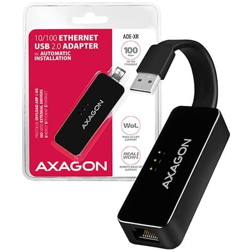 AXAGON ADE-XR Type-A USB2.0 - Fast Ethernet 10/100 Adapter Sort