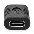 Miniatyrbild 2 av 3: NEDIS USB adaptér/ USB 3.2 Gen 2/ USB-C zásuvka/ USB-C zásuvka/ 10 Gbps/ černý