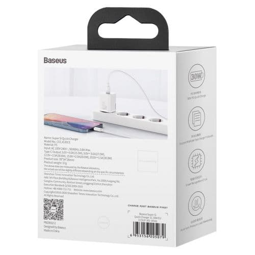 Baseus Super Si PD Wall Charger 30W / 1x USB-C