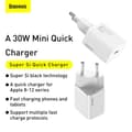 Miniatyrbilde 11 av 11: Baseus Super Si PD Wall Charger 30W / 1x USB-C