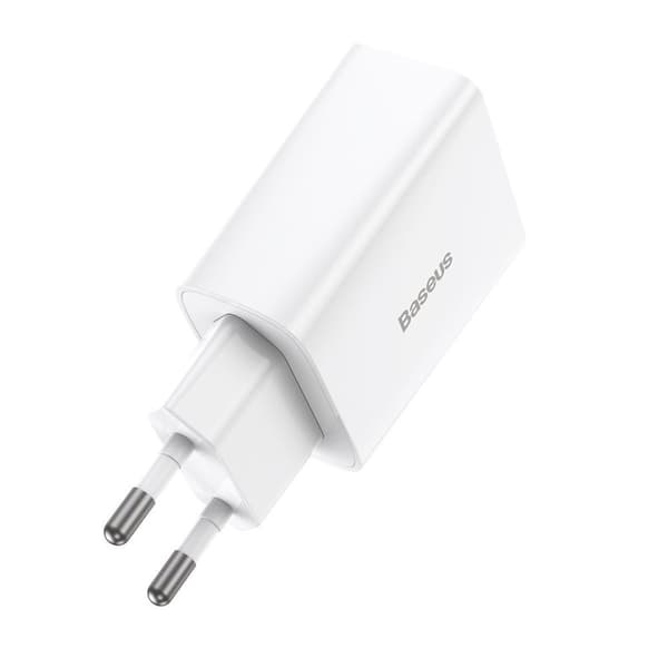 Baseus Travel Charger Speed Mini 1C Quick Charger 20W EU White (CCFS-SN02)