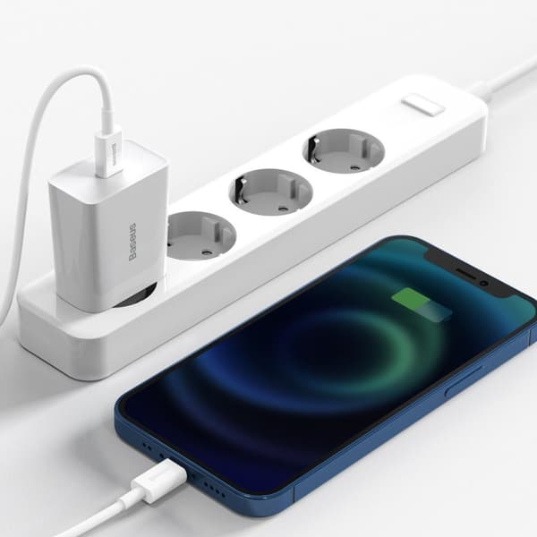 Baseus Travel Charger Speed Mini 1C Quick Charger 20W EU White (CCFS-SN02)