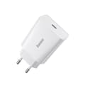 Miniatyrbillede 1 af 11: Baseus Travel Charger Speed Mini 1C Quick Charger 20W EU White (CCFS-SN02)