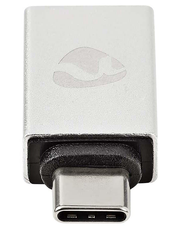 NEDIS PROFIGOLD USB-C/USB 3.2 Gen 1 adaptér/ USB-C zástrčka - USB-A zásuvka/ hliník/ stříbrný/ BOX