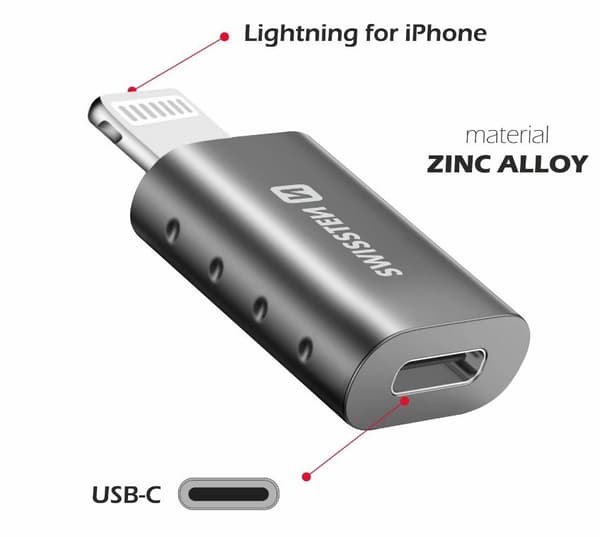 Swissten Adapter Lightning to USB-C