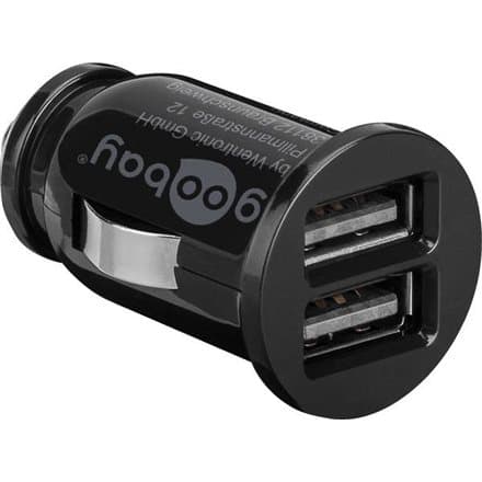 Goobay | Dual USB car charger | 58912 | USB Mini Car Charger Sort