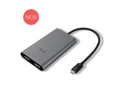 i-tec THUNDERBOLT 3 Dual Display Port adaptér 4K/ 2x Display Port 4K Grå