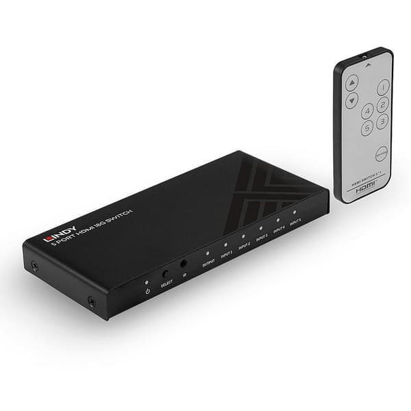 Lindy 5 Port HDMI 18G Switch "LY-38233" (timbru verde 0.18 lei)