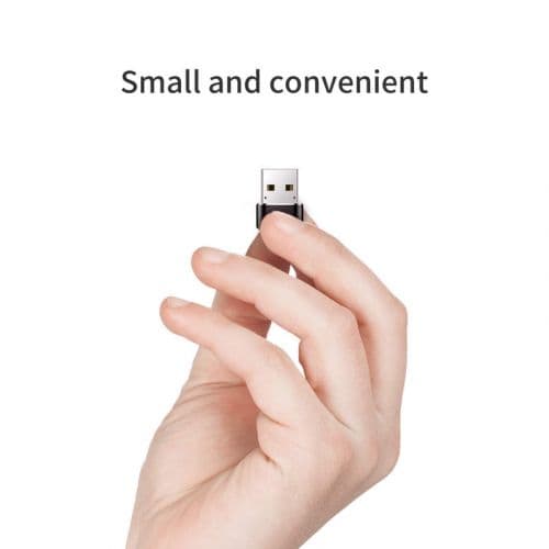 Adapteris Baseus Converter USB Male To Type-C Female Black