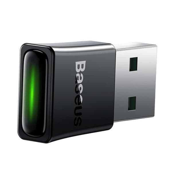Baseus HUB BA07 Bluetooth USB Adapter BT 5.3, with LED indicator, 20m range, Black (ZJBA010001)