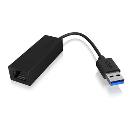 Raidsonic | USB 3.0 (A-Type) to Gigabit Ethernet Adapter | IB-AC501a Sort