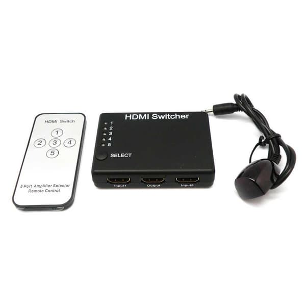 Euroconnex Hdmi-omkopplare 4009 1x5 Svart