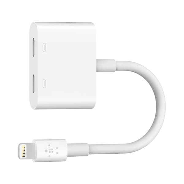 Belkin Lightning Adapter Music Lightning And Charge Hvid