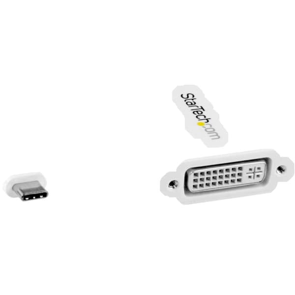 Startech Usb-c To Dvi Adapter-1920x1200 Hvid,Sort