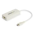 Miniatyrbillede 1 af 2: Startech Usb-c Ethernet Adapter Rj45 Hvid