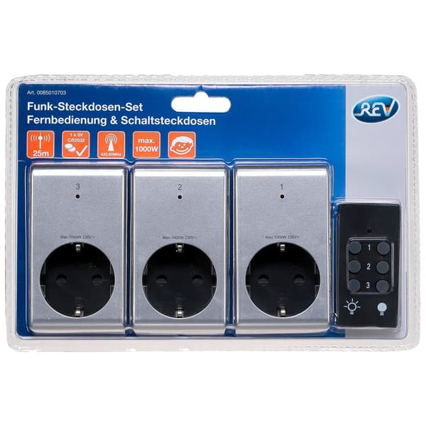 Rev Radio Socket Set Remote Control & Switch Sockets Søvfarvet