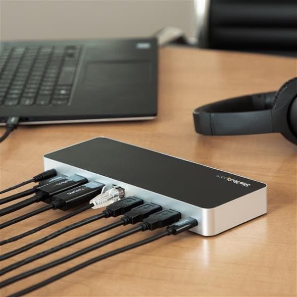 Startech Asema Usb-c Musta,Hopeinen