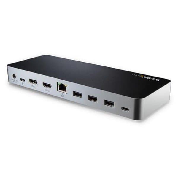 Startech Asema Usb-c Musta,Hopeinen
