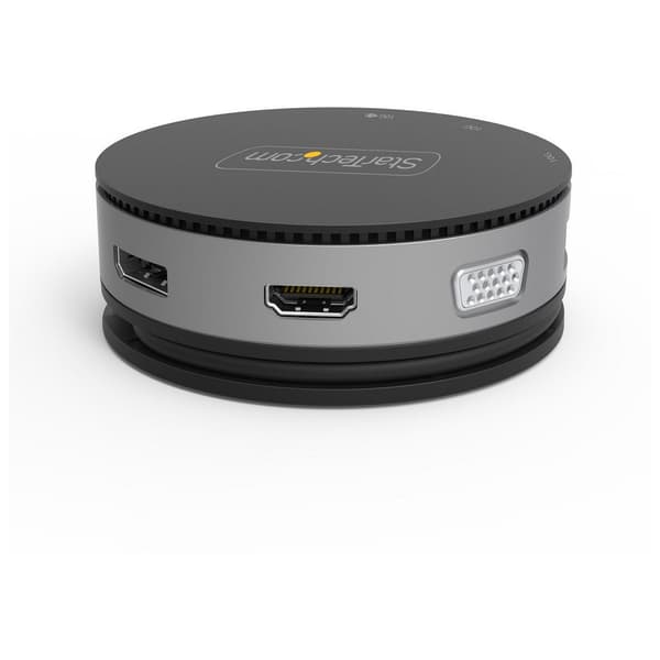 Startech Station Usb-c/hdmi/displayport/vgam Sort,Søvfarvet