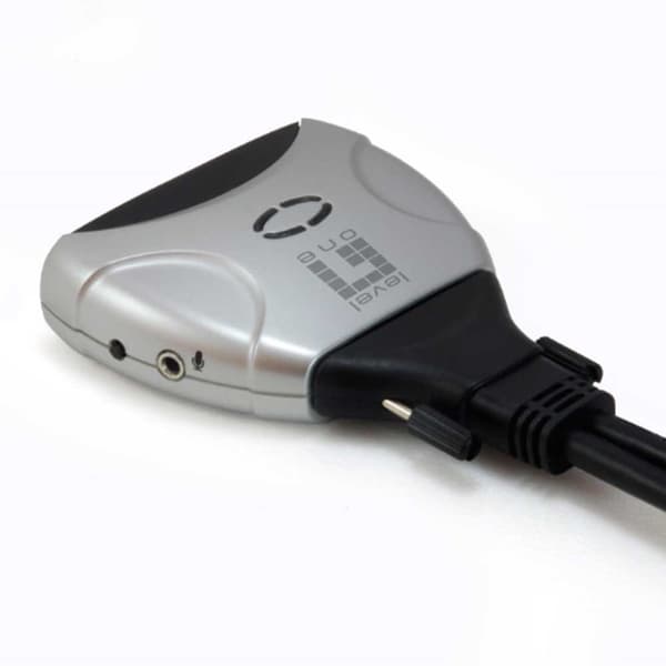 Level One Automatisk Skrivebordsskift Kvm-0260 Dvi / Usb Sort