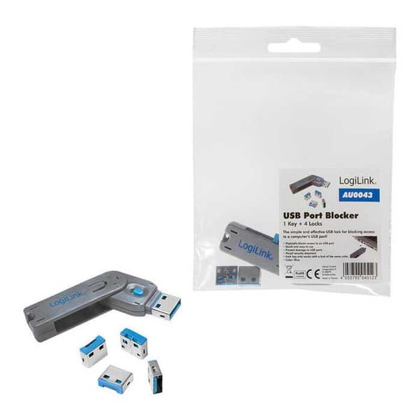 Logilink Låsadapter Usb Silver