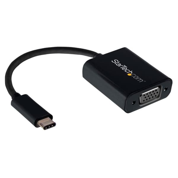 Startech Usb-c To Vga Adapter-black Sort Sort