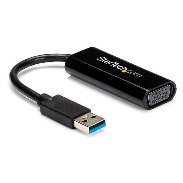 Startech Usb To Vga Adapter-slim-1920x1200 Musta musta