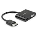 Miniatyrbillede 1 af 2: Startech Adapter Displayport To Hdmi Vga 4k60 Sort