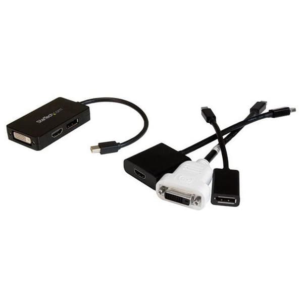 Startech Mini Displayport To Displayport Dvi Hdmi Adapter Musta