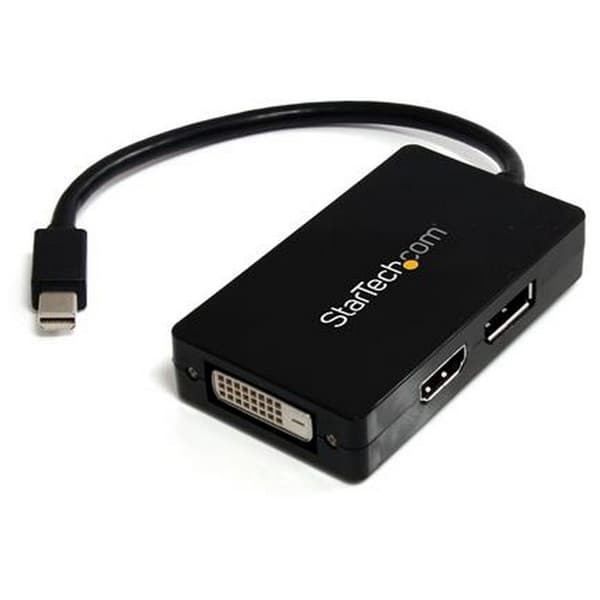 Startech Mini Displayport To Displayport Dvi Hdmi Adapter Musta