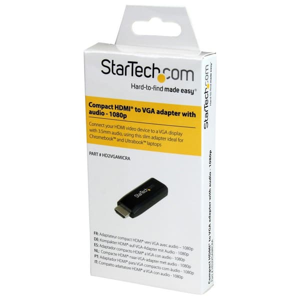 Startech Hdmi To Vga Adapter With Audio Sort