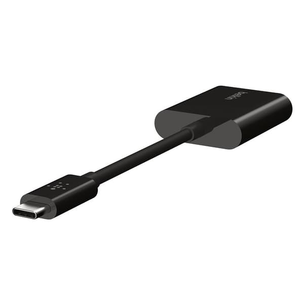 Belkin Rockstar Connect Usb C Audio+charge Adapter Svart