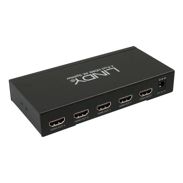 Lindy Splitter 4xhdmi 4k 3d Svart