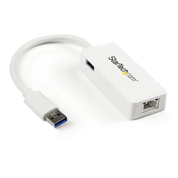 Startech Gigabit Usb 3.0 Nic W/ Usb Port Hvid