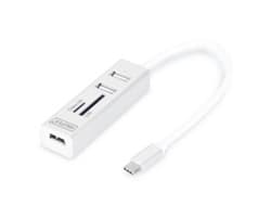 Digitus USB Type-C OTG 3-Port HUB and Card Reader | DA-70243