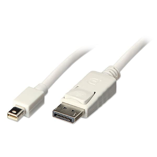 Mini-DisplayPort till DisplayPort-adapter LINDY Vit