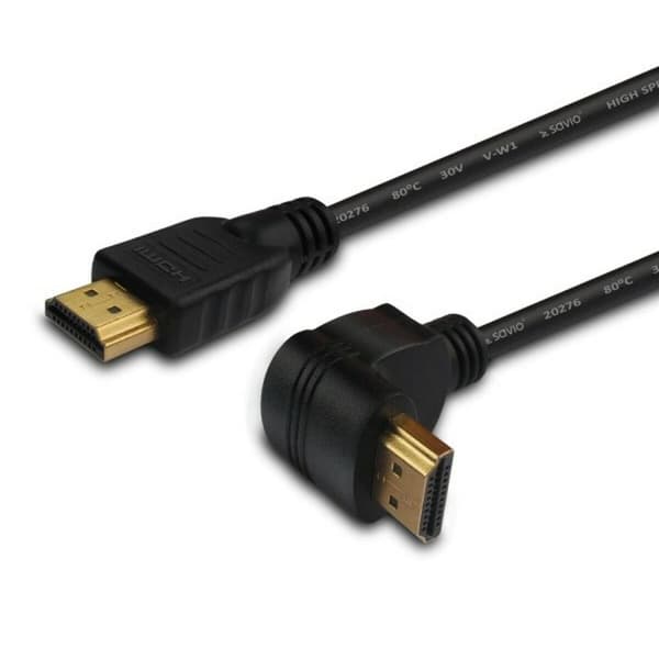 HDMI-kaapeli Savio CL-04 Taivutettu Musta 1,5 m