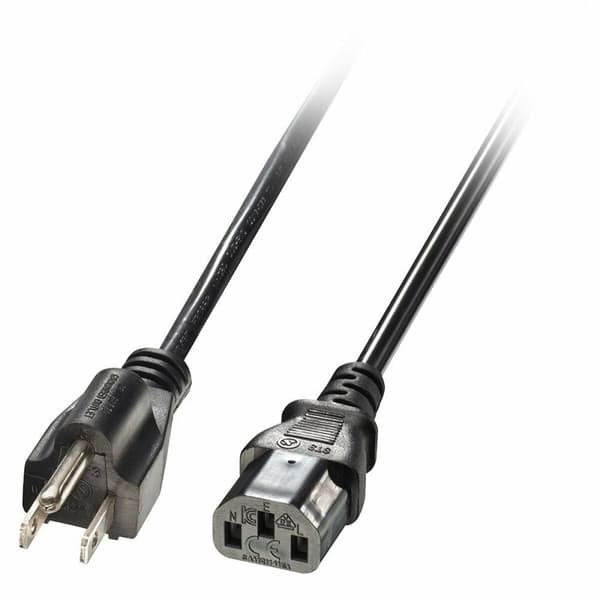 Elkabel C13 LINDY 30338 Svart