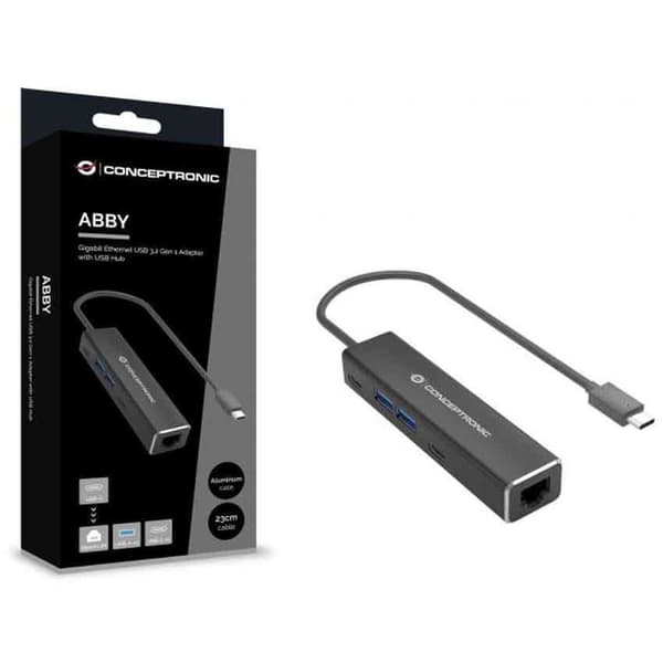 Conceptronic Usb-c Till Ethernet-adapter Abby14b
